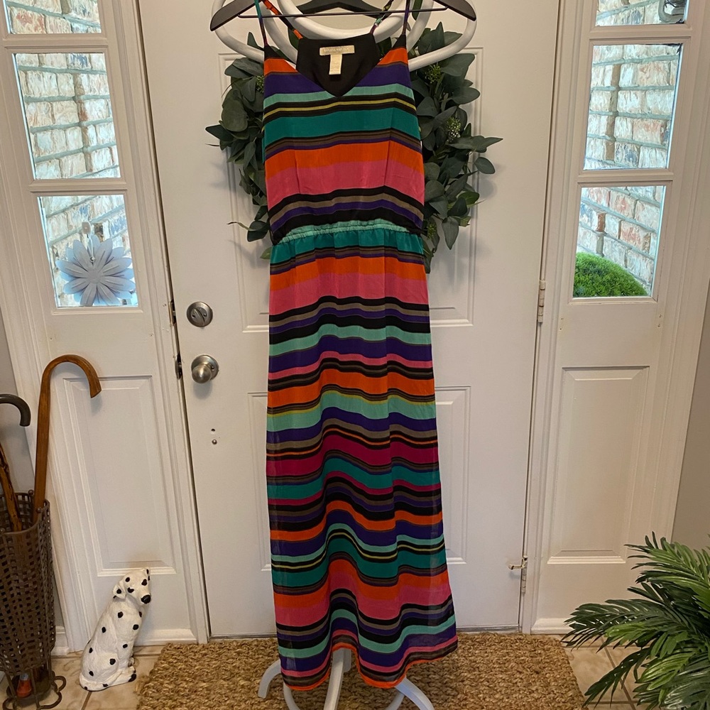 Banana Republic Stripe Maxi Sundress 0